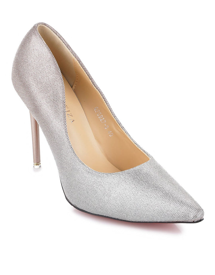 Peter Keiza Shiny Emboss Accent Heels Shoes