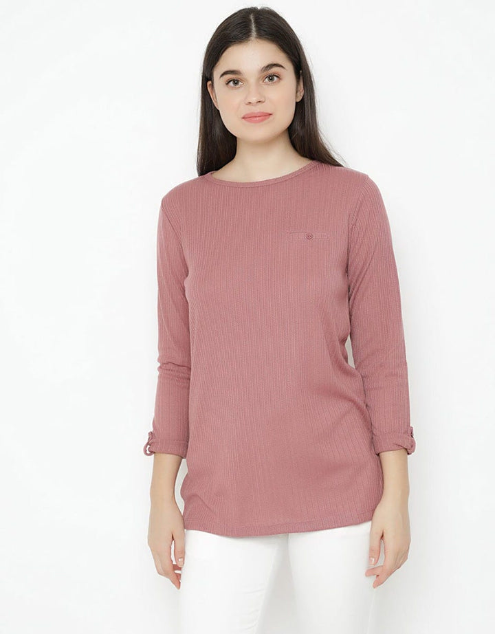 Phenomenal Long Sleeve Plain Textured