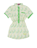Pingu Club Dress Leaf Print