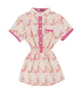 Pingu Club Dress Leaf Print