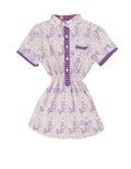 Pingu Club Dress Leaf Print