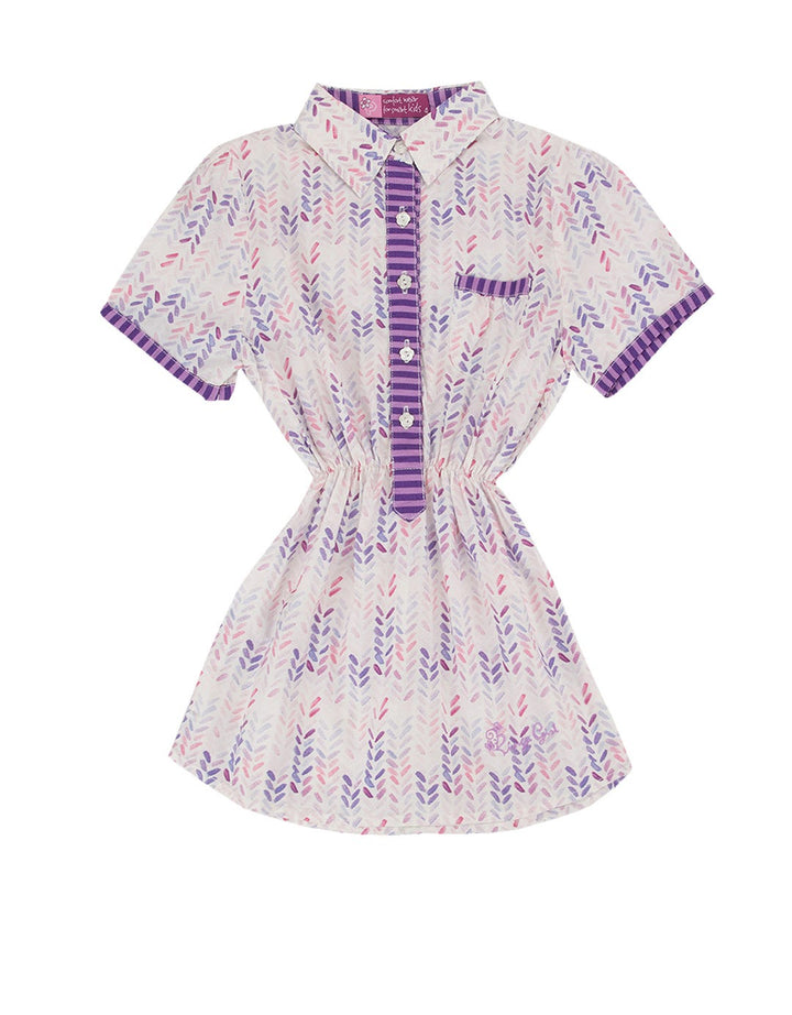 Pingu Club Dress Leaf Print