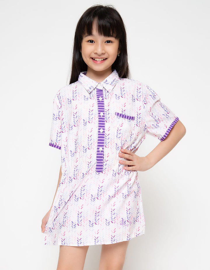 Pingu Club Dress Print Leaf