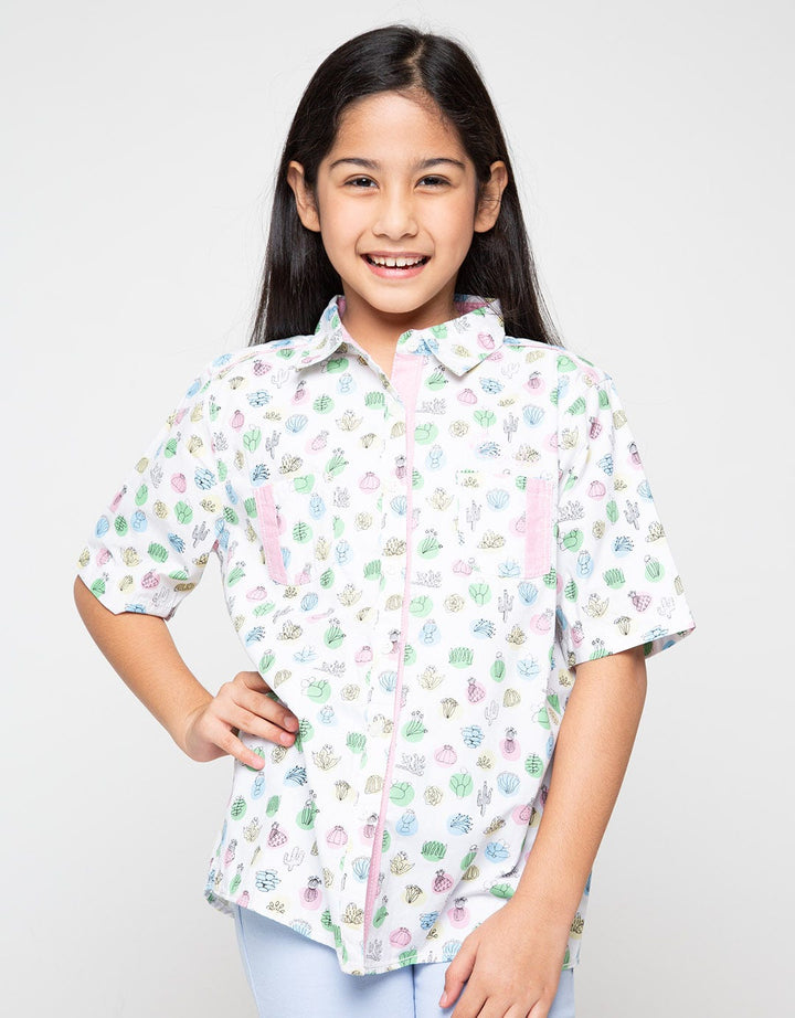 Pingu Club Kemeja Print Cactuses