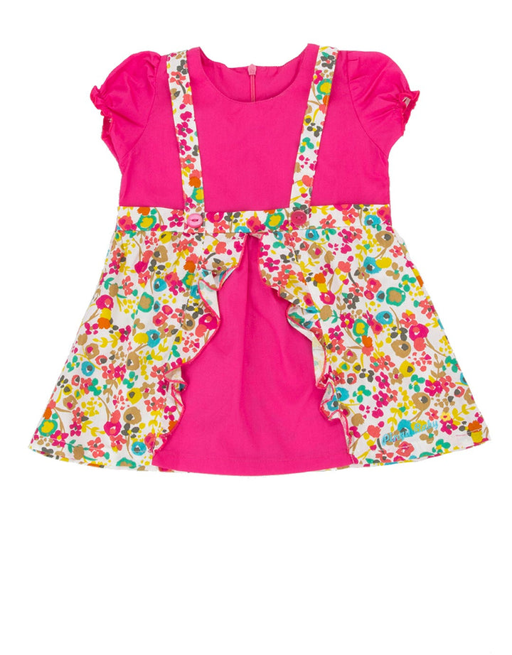 Pingu Club Layer Dress Floral Print