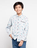 Pingu Kemeja Lengan Panjang Motif Binatang Laut 92100409.1D