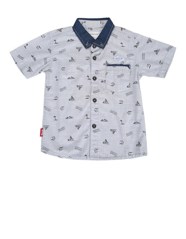 Pingu Kemeja Lengan Pendek Motif Kapal 92204606.1