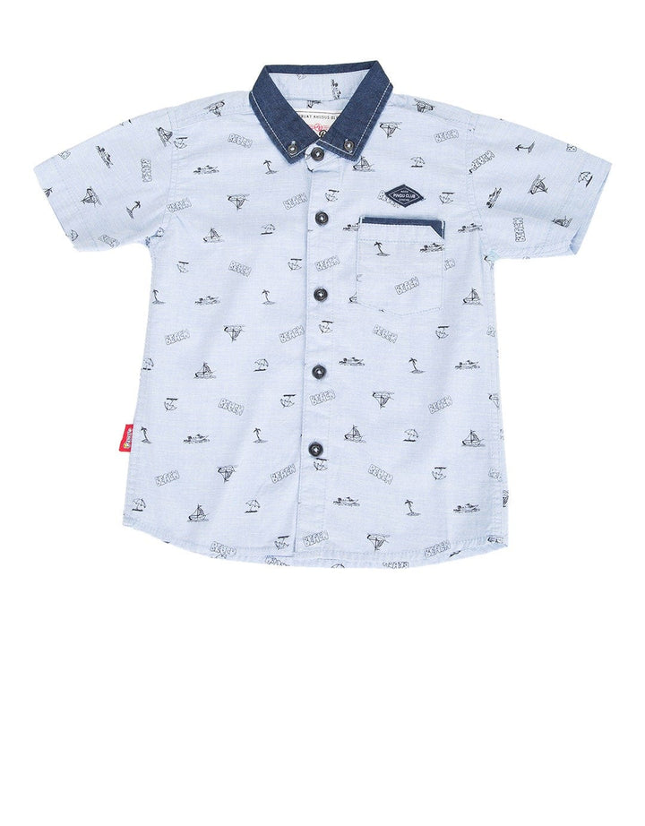 Pingu Kemeja Lengan Pendek Motif Kapal 92204606.1
