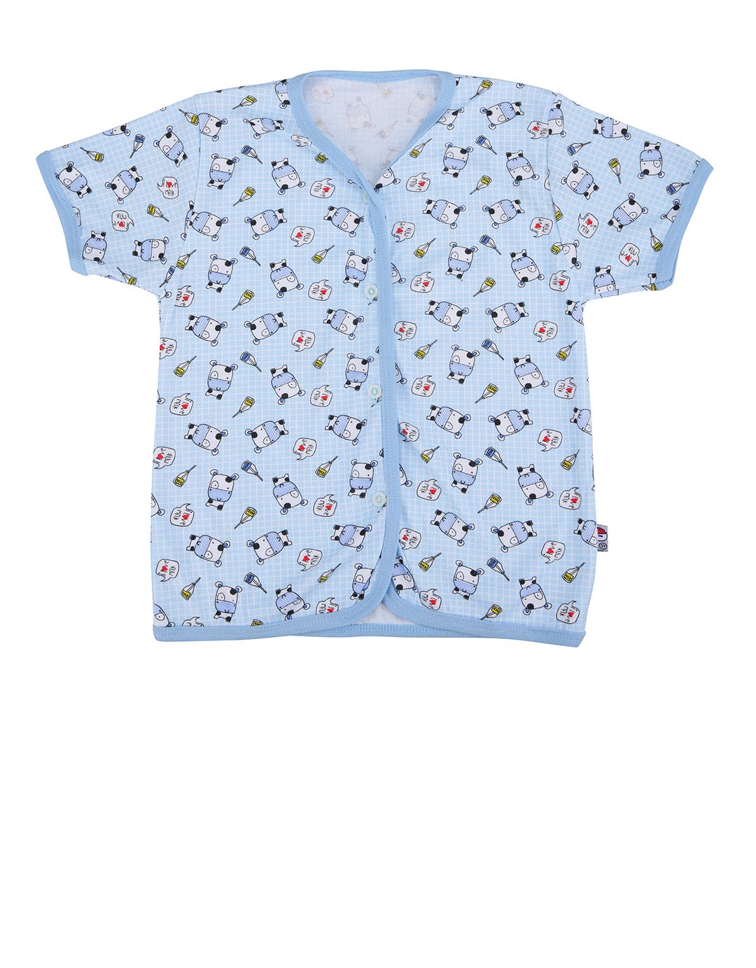 Pingu Kids Baby Short Sleeve Shirt Cow Motif