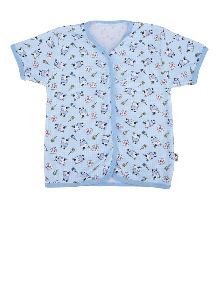 Pingu Kids Baby Short Sleeve Shirt Cow Motif
