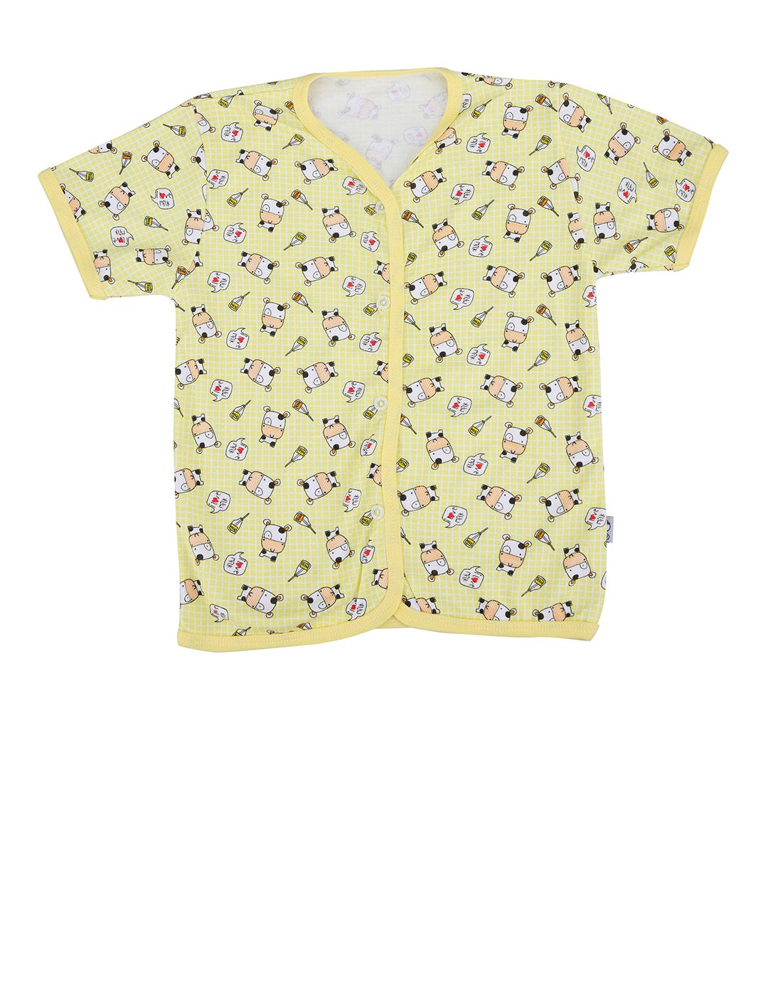 Pingu Kids Baby Short Sleeve Shirt Cow Motif