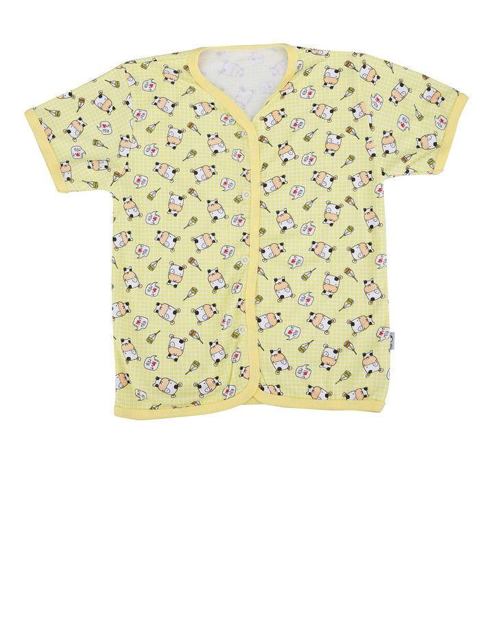Pingu Kids Baby Short Sleeve Shirt Cow Motif
