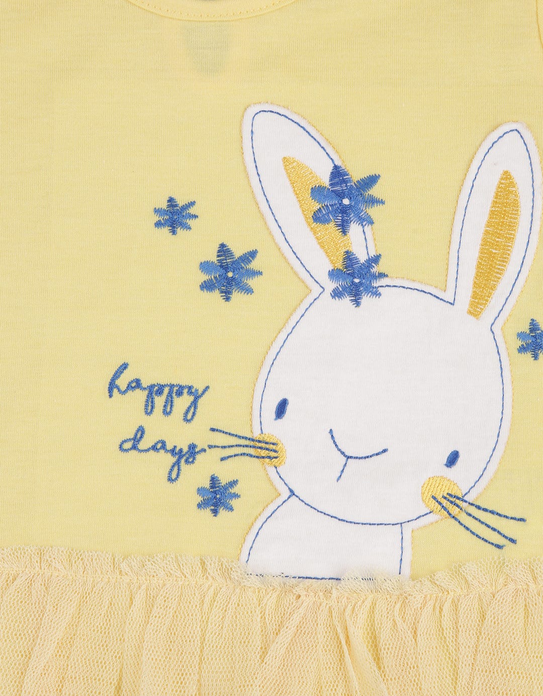 LS BUNNY YELLOW FLOW