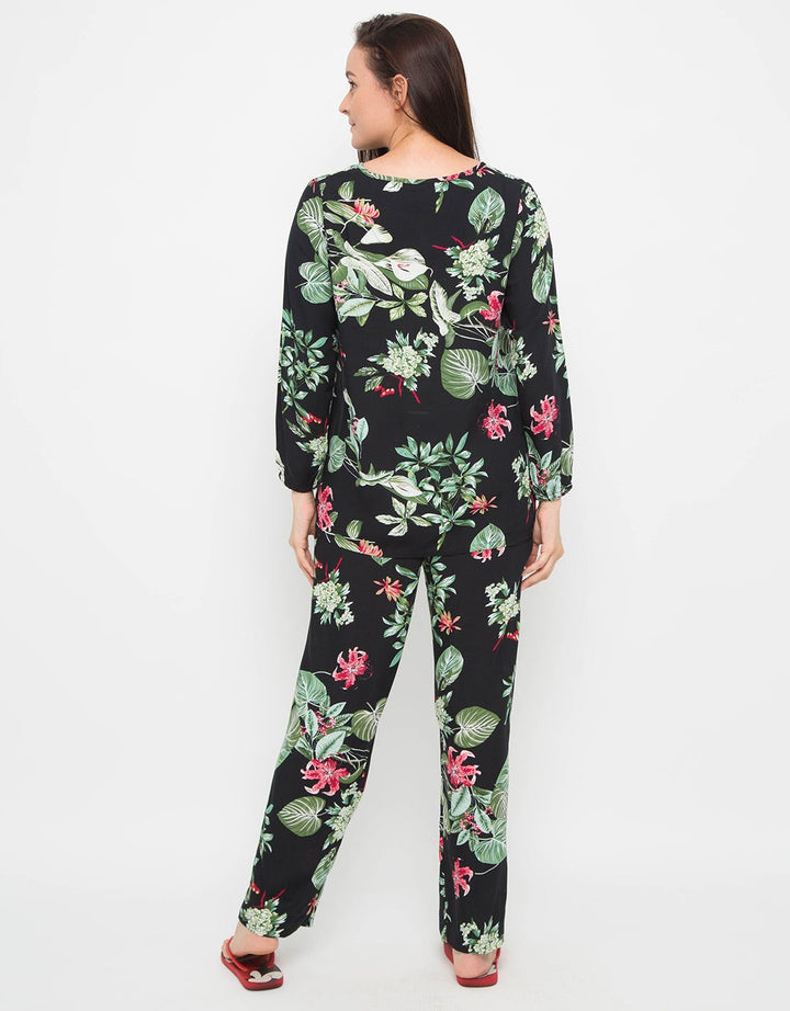 LS PYJAMA PANTS LEAF