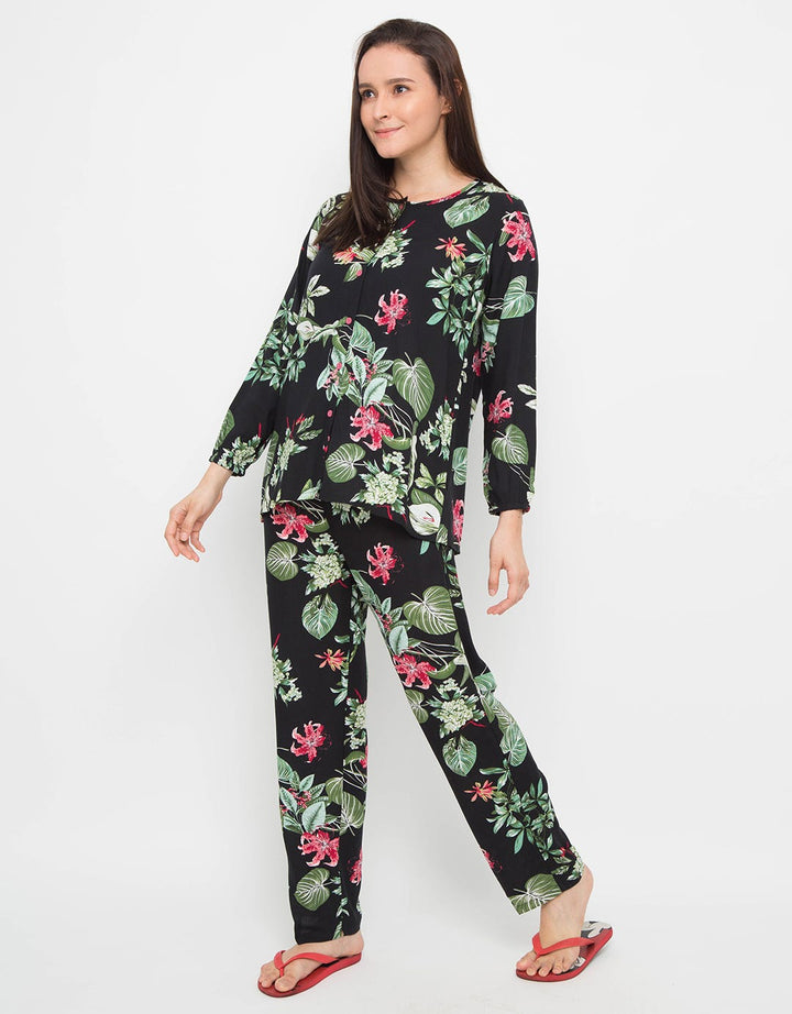 LS PYJAMA PANTS LEAF