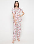 SS PAJAMA BROWN FLOWER
