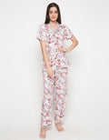 SS PAJAMA BROWN FLOWER