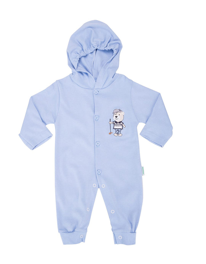 Banana Kids Jumpsuit with Golf Bear Embroidery Details