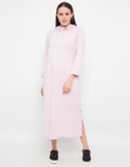 Free &amp; Free Yang Overall Hoodie Pink Fk834299