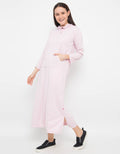 Free &amp; Free Yang Overall Hoodie Pink Fk834299