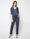 Lois Girl Jumpsuit Stripe Print