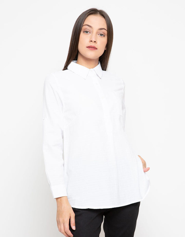 Point One Giovanna Dobby Shirt Popover Loose