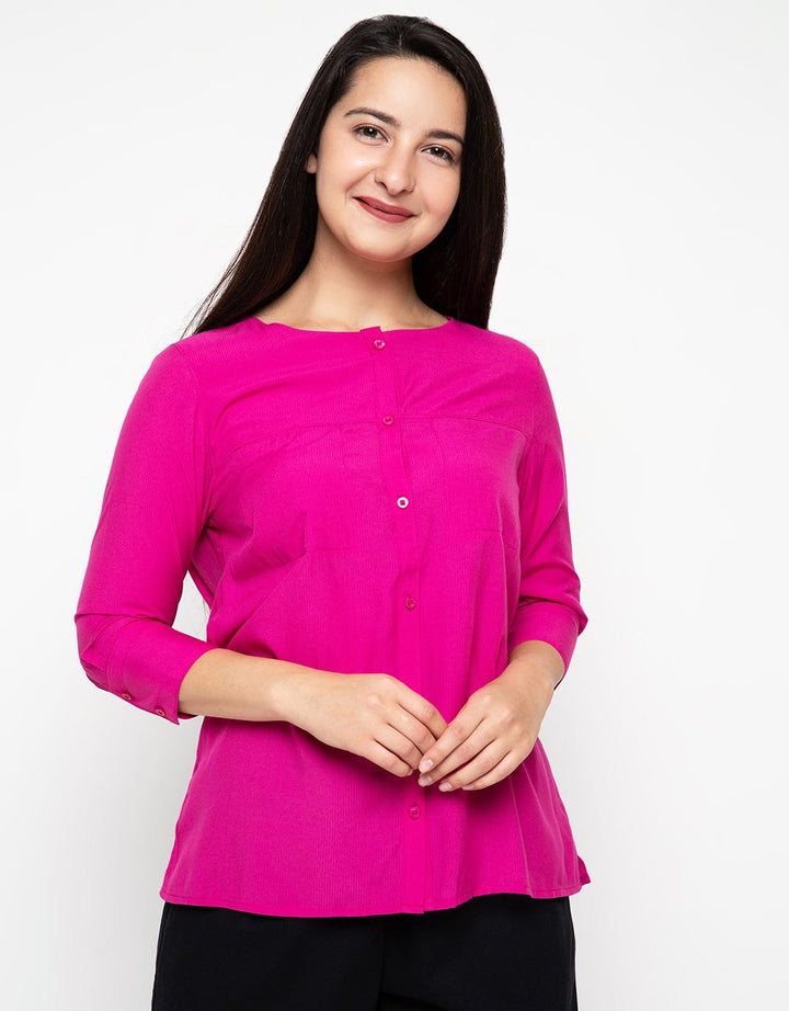 Point One Girl Blus Lengan Tiga Perempat Idelisa