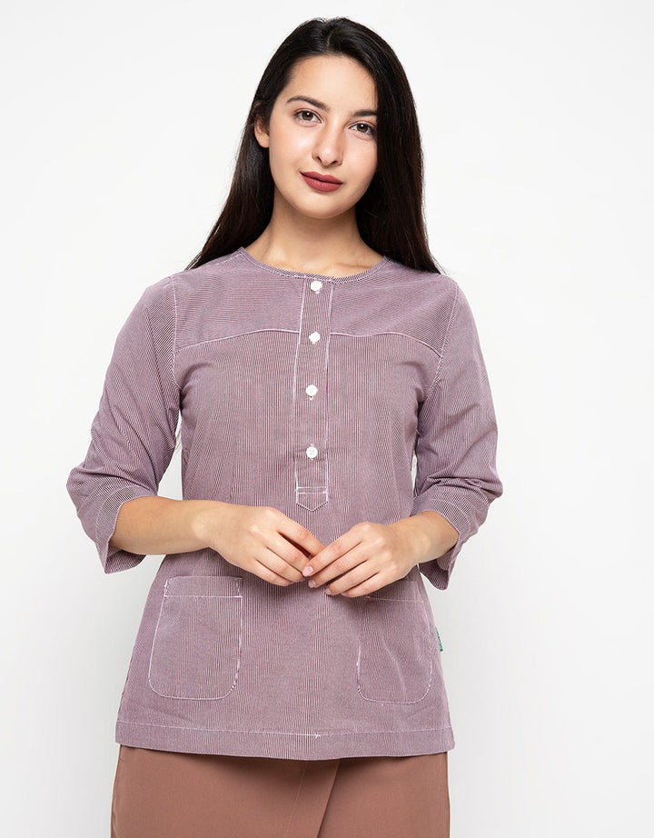 Point One Girl Minnie Three Quarter Sleeve Blouse
