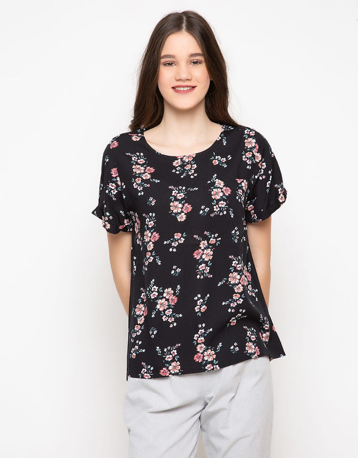 Point One Girl Garcia Floral Black