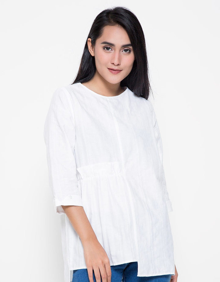 Point One Girl Mikayla White Blouse