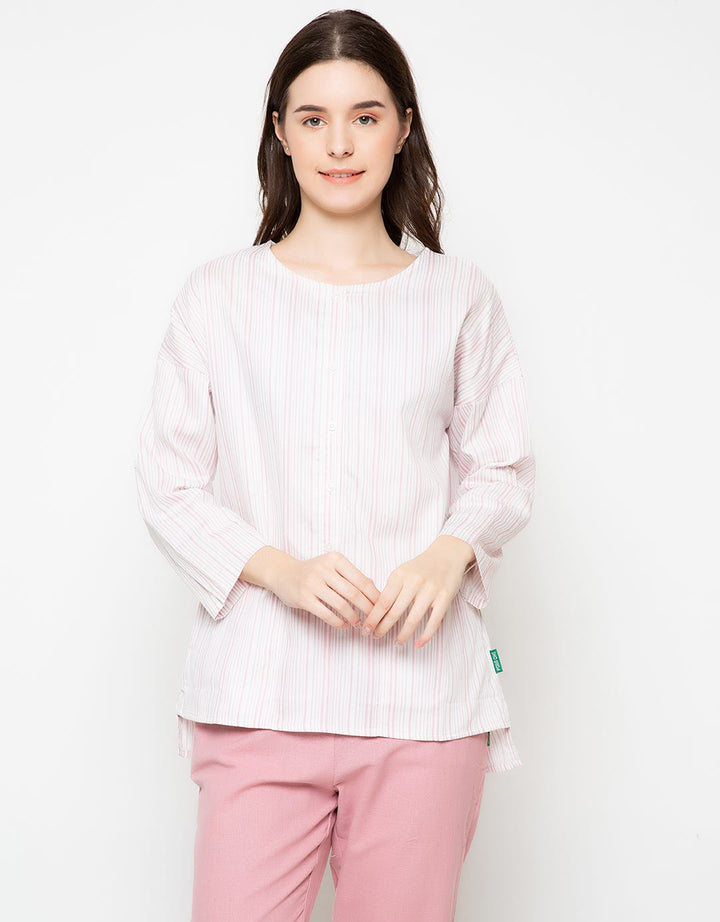 Point One Janeth Stripe Blouse
