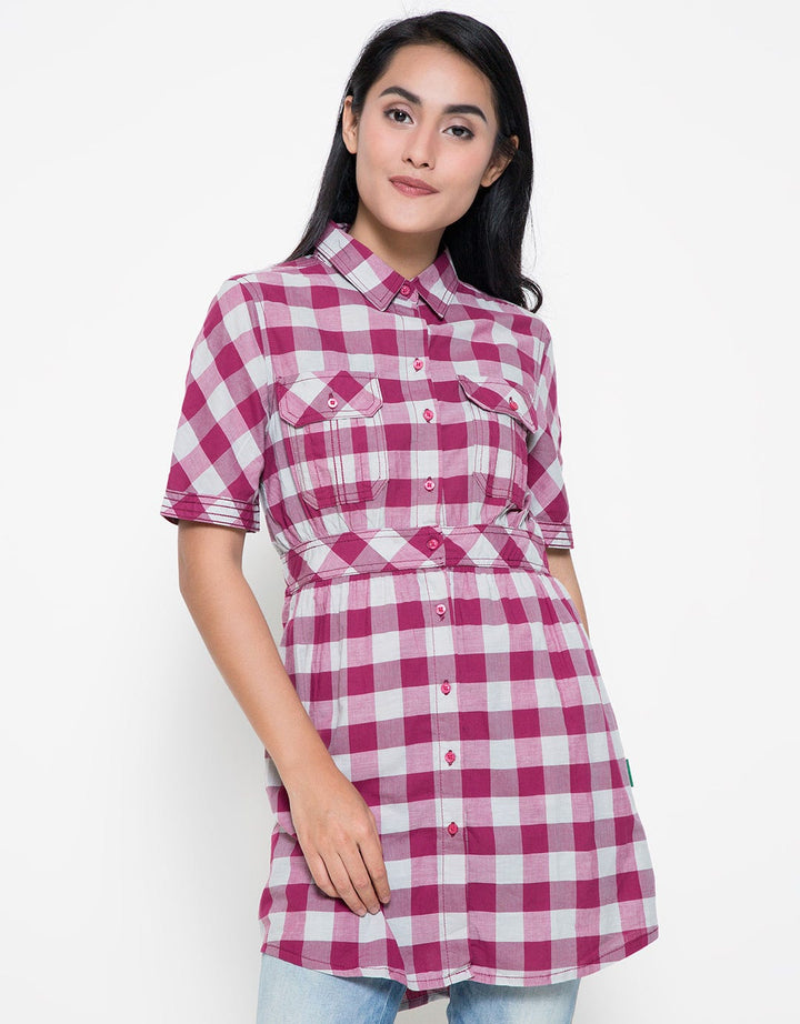 Point One Lala Plaid Women's Shirt