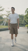 Nevada Woven Bermuda Slim Hd Twill Celana Pendek Cargo Pria
