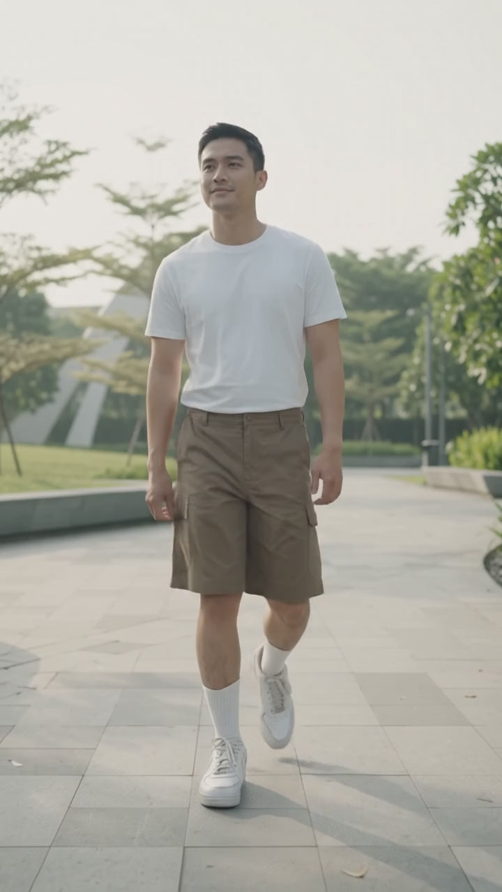 Nevada Woven Bermuda Slim Hd Twill Celana Pendek Cargo Pria