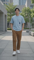 Suko Relax Semi Cargo Fit Woven Bottom Pocket  Celana Panjang Pria