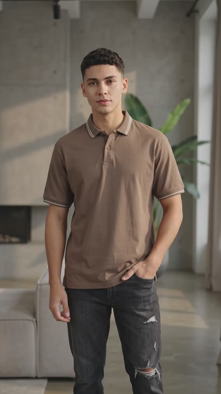 Nevada Jersey Solid Men's Collared T-Shirt