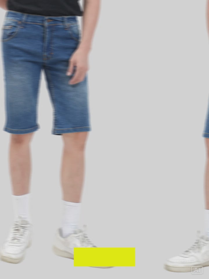 MxM Stretch Celana Pendek Denim Pria