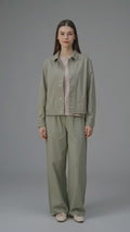 Suko Katun Twill Lengan Panjang Jaket Wanita