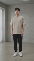 Suko Solid Moisture Wicking 4 Way Stretch Kaos Oversize Pria