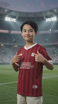 Nevada Full Print Stripe Soccer Kaos Anak Laki-Laki