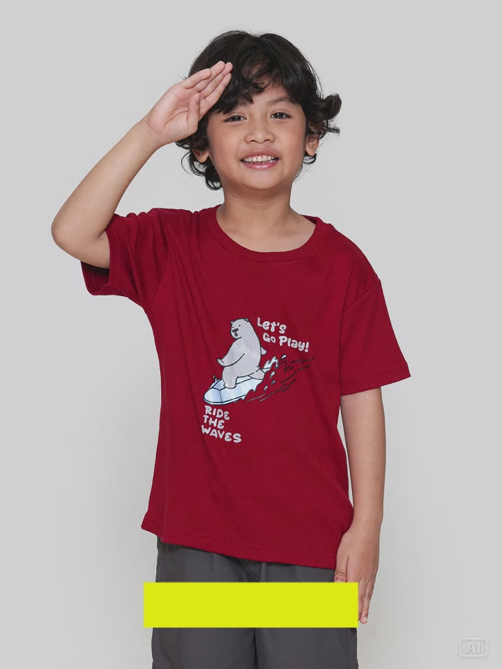 MxM Little M Print Bear Kaos Anak Laki-laki