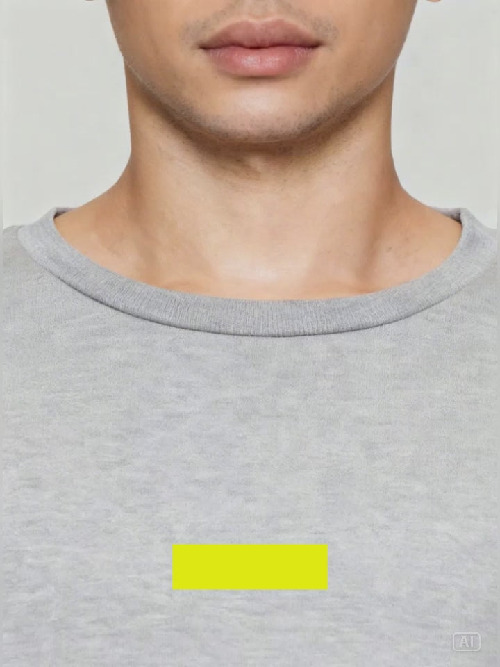 Suko Round Neck Soft Touch Round Collar Men's Long Sleeve T-Shirt