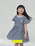 MxM Little M Stripe Dress Anak Perempuan