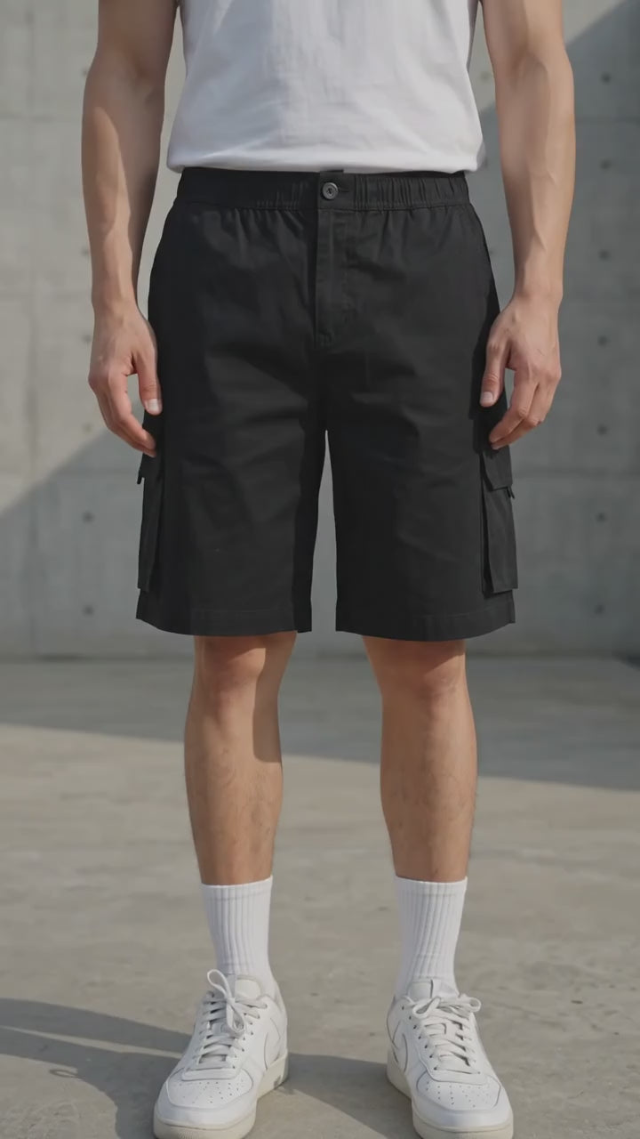 Nevada Multiple Pocket Twill Hd Celana Pendek Cargo Pria