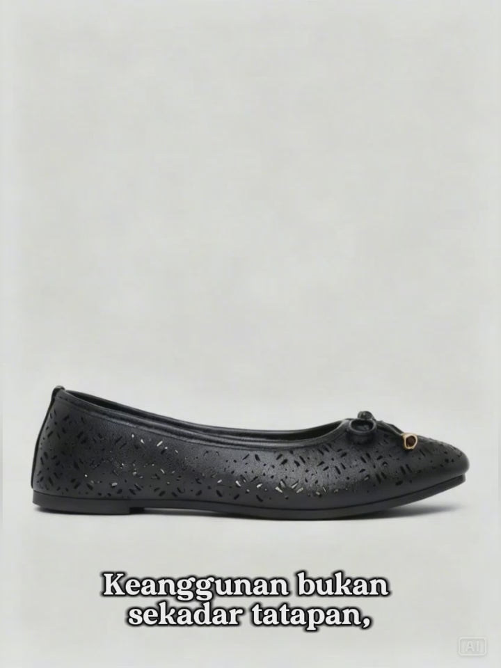 MxM Nevada Detail Pita Sepatu Ballerina Wanita