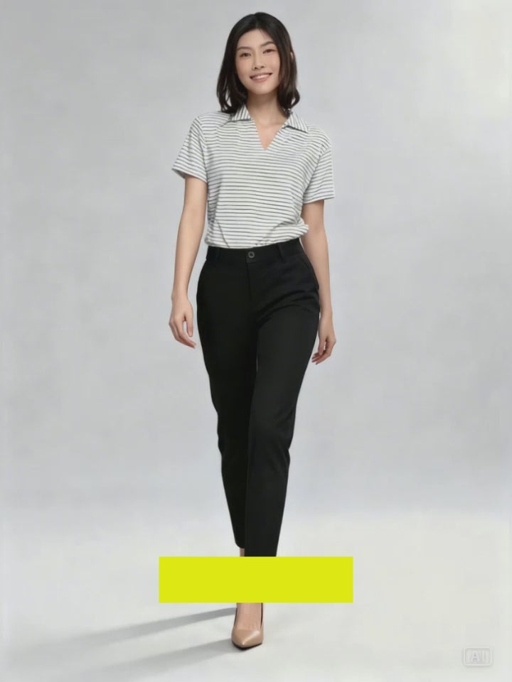 Connexion Stretch Karet Celana Panjang Twill Wanita