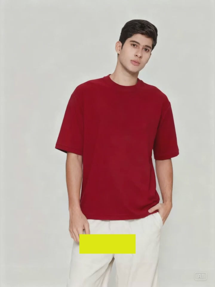 Suko Oversized Quick Dry Round Collar Men's Short Sleeve T-Shirt