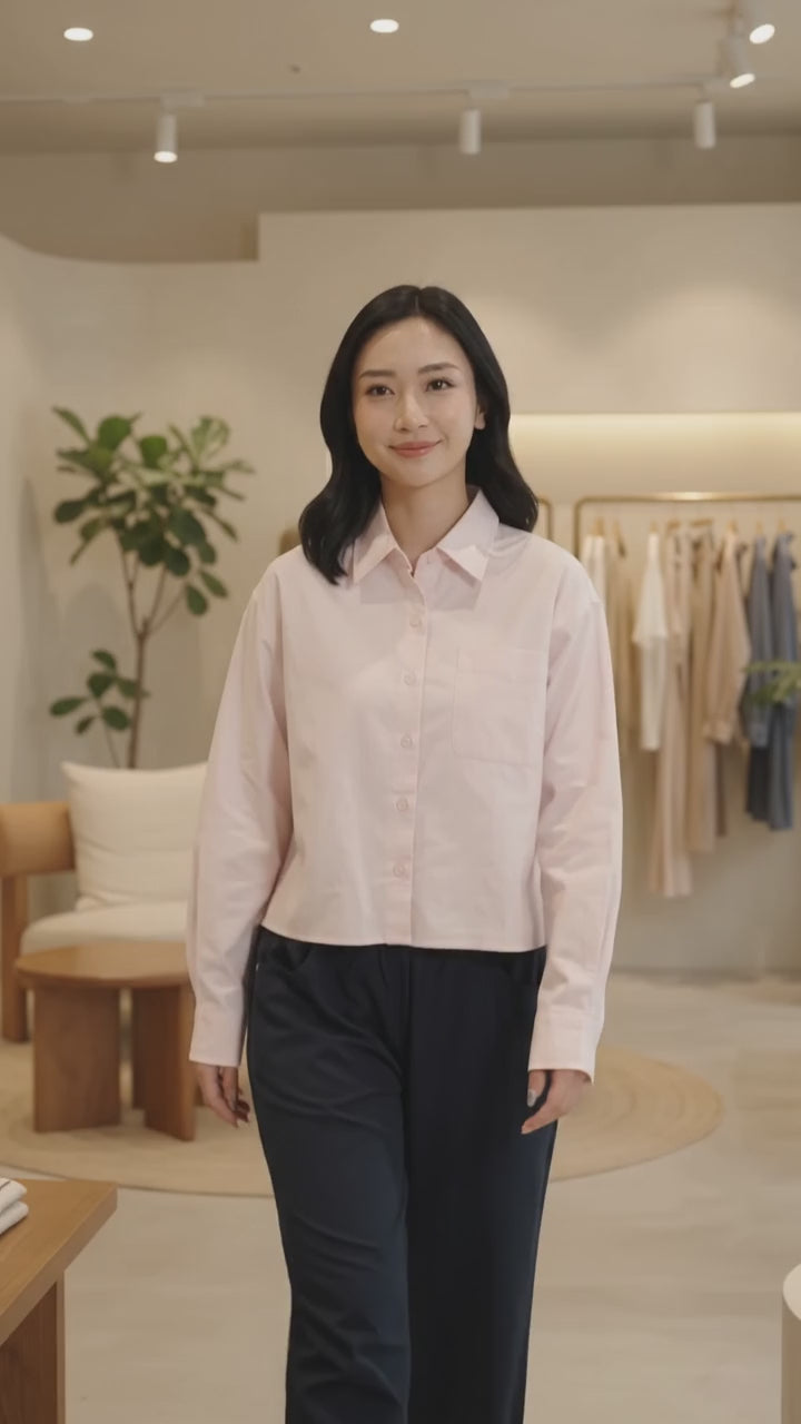 Suko Oxford Boxy Kemeja Wanita