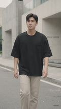 Nevada Texture Pocket Kaos Oversize Pria