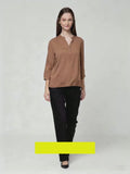 Connexion Blouse V Neck Wanita